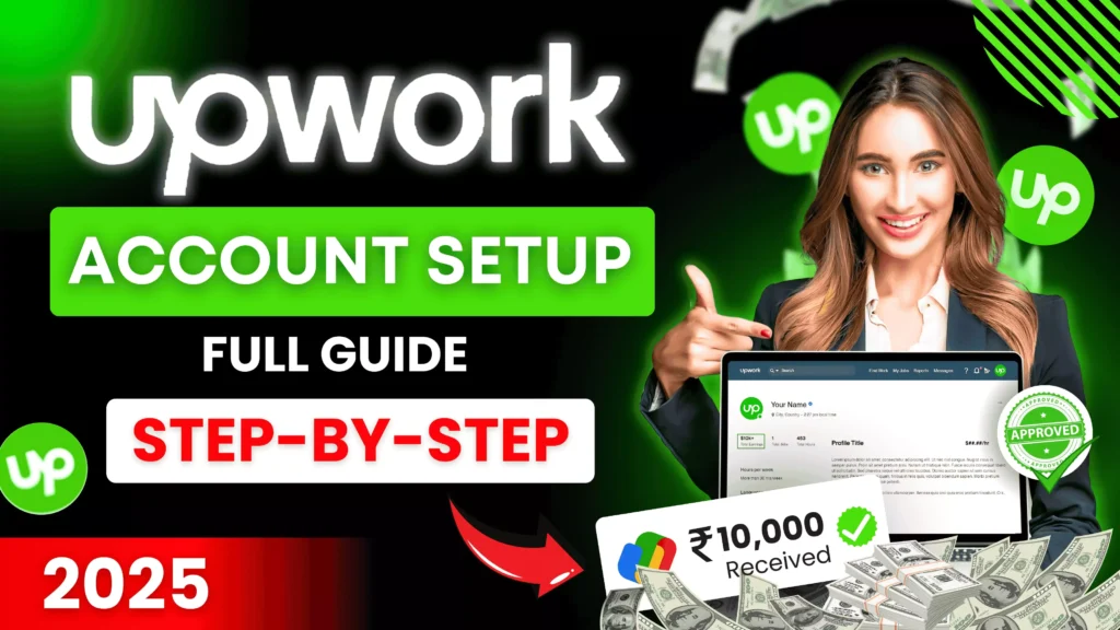 This thumbnail for Groww Your Business Online highlights an easy, step-by-step guide on how to create an Upwork account and begin your freelancing journey. Perfect for those looking to get started with Upwork!