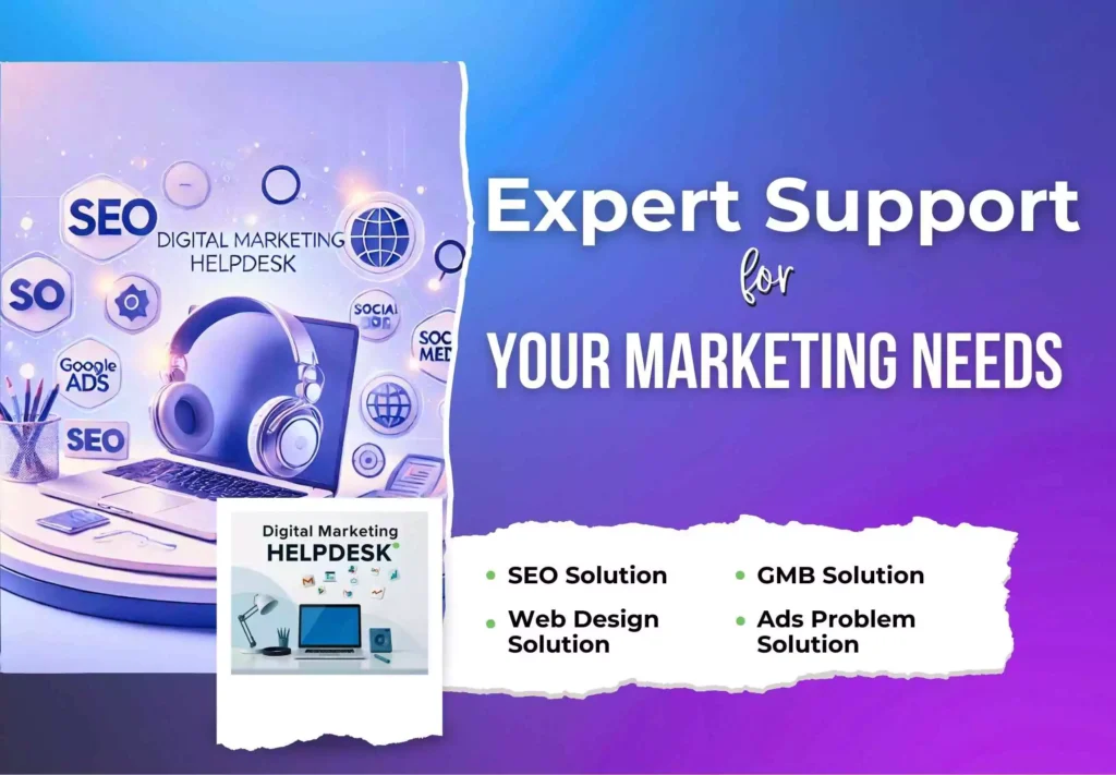 Digital marketing helpdesk services by Groww Your Business Online, providing expert solutions for all your digital needs.